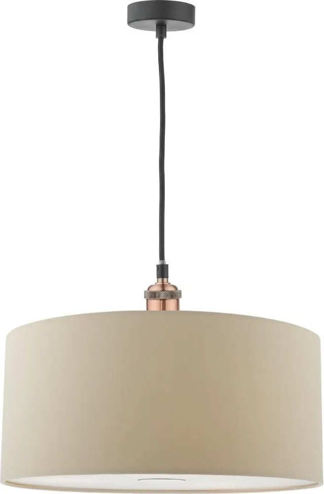 Där Lighting RON6529 - Lustră pe cablu RONDA 1xE27/60W/230V bej