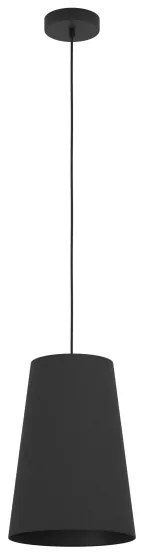 Lustră pe cablu Eglo 390132 PETROSA 1xE27/40W/230V negru