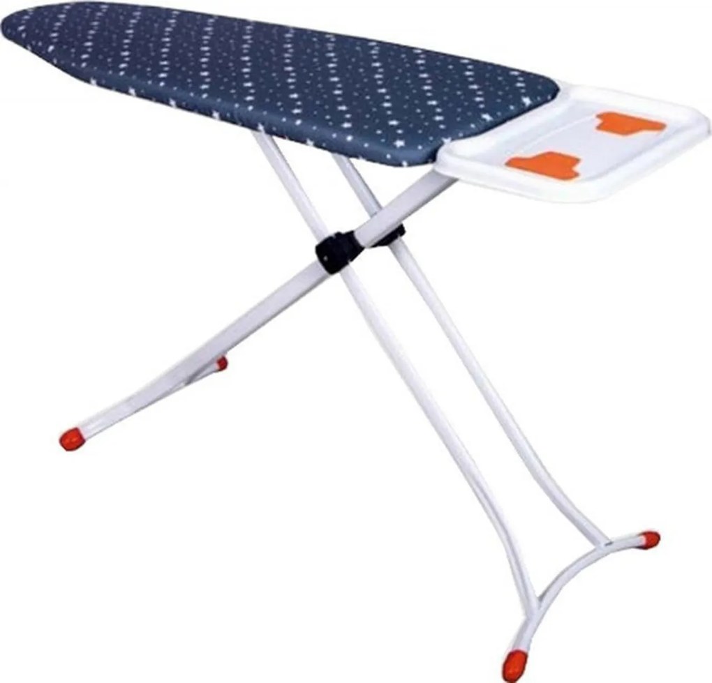 Masa de calcat Premium Harbinger® Starboard, Pentru fier si statie de calcat, Suprafata 46X126 cm, Inaltime 80-105 cm, Multicolor