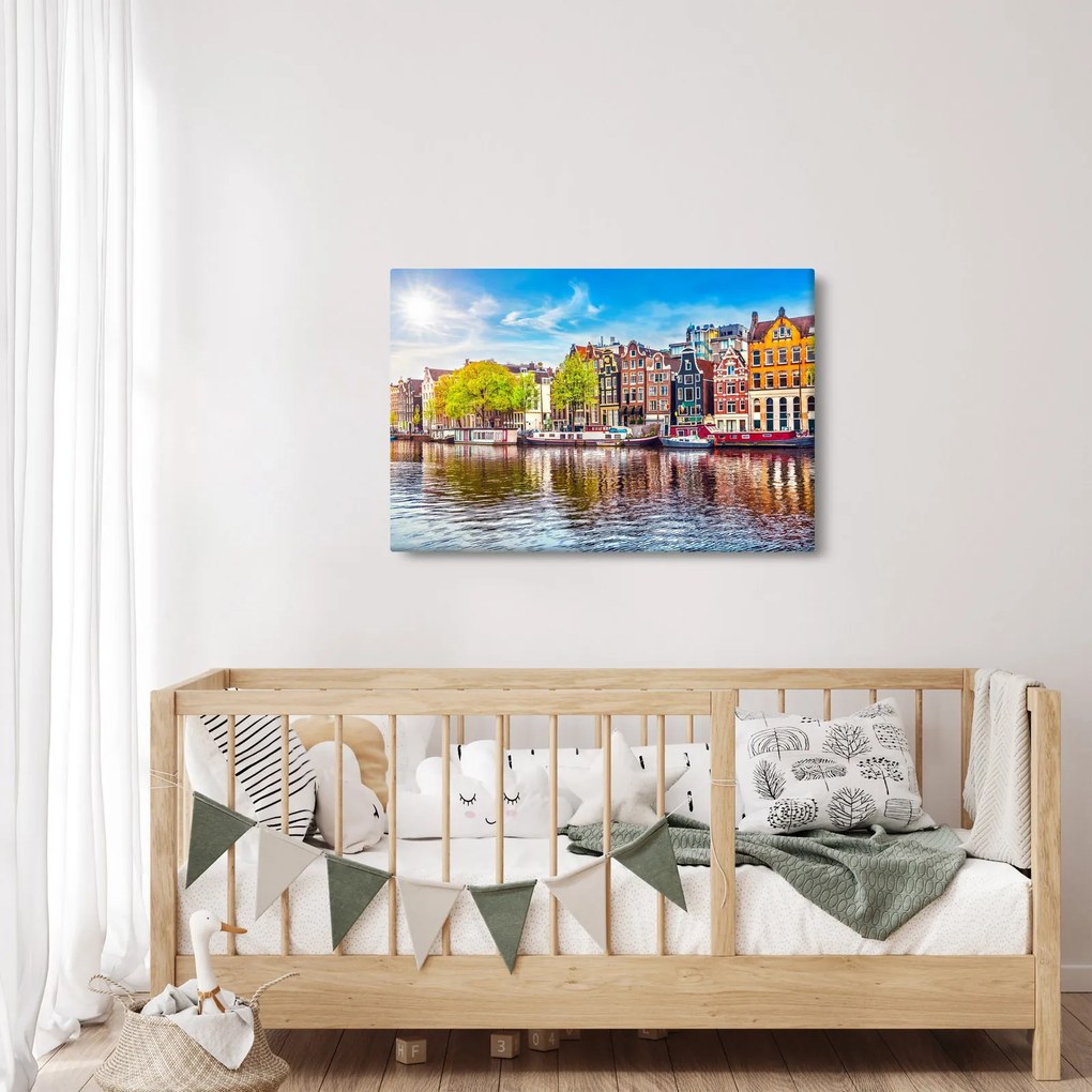 Tablou - Case dansatoare, Amsterdam (90x60 cm)