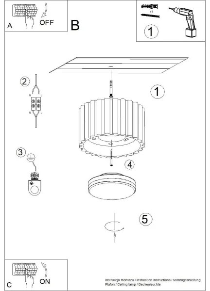 Sollux SL.1822 - Spot AURA 1x GX53, 10 W, 230 V, Ø 6 cm, roșu