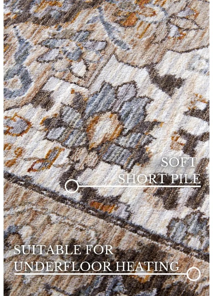 Covor tip traversă maro/crem 80x190 cm Egon – Villeroy&Boch