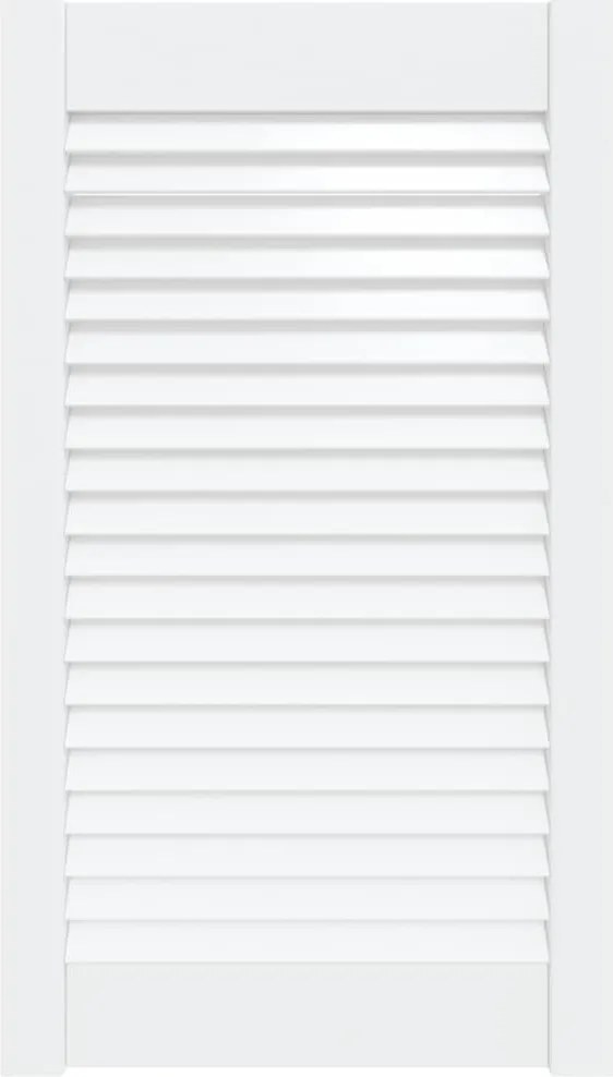 vidaXL Ușă de dulap design lambriu, alb, 69x39,4 cm, lemn masiv pin