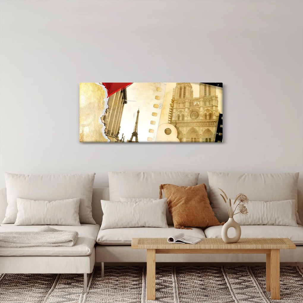 Tablou - Amintiri din Paris (120x50 cm)
