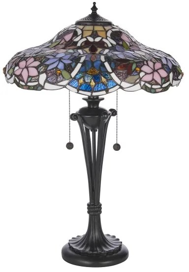 Endon 64326 - Lampă de masă Tiffany SULLIVAN 2xE27/60W/230V Ø 40 cm