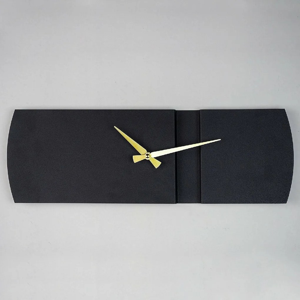 Ceas de perete Origami APS097, Black, 16 x 49 cm