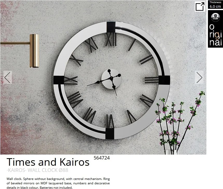 Ceas de perete decorativ XXL Kairos 88cm