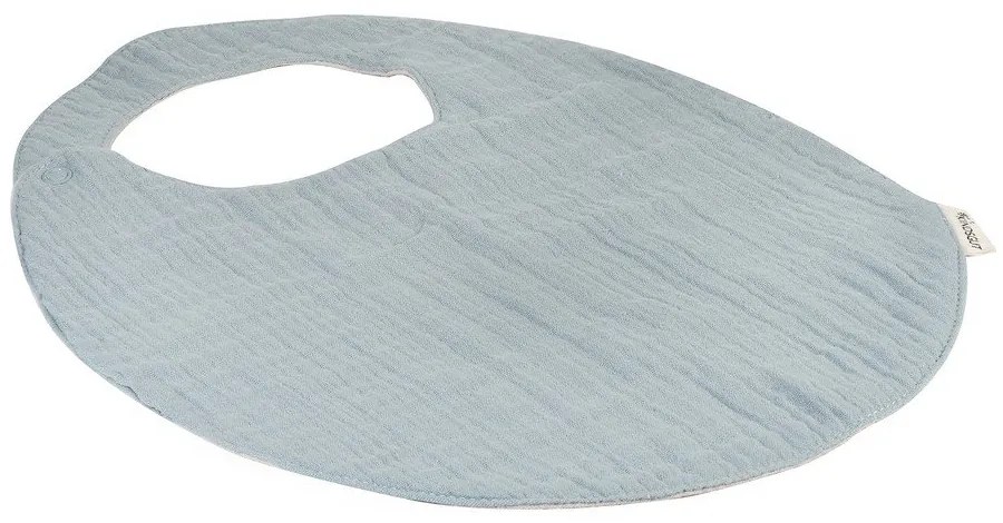 Bavețică din muselină Kindsgut Oslo, albastru