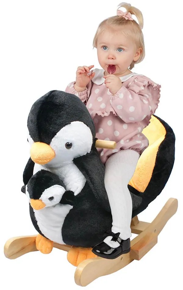 Balansoar si scaun pentru copii, pinguin