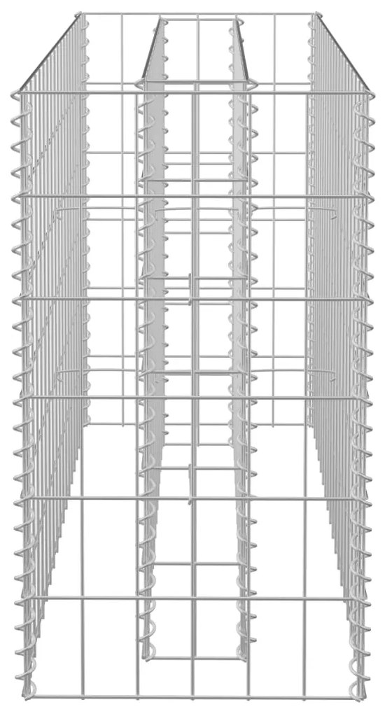 Strat inaltat gabion, 90 x 30 x 60 cm, otel galvanizat 1, 90 x 30 x 60 cm