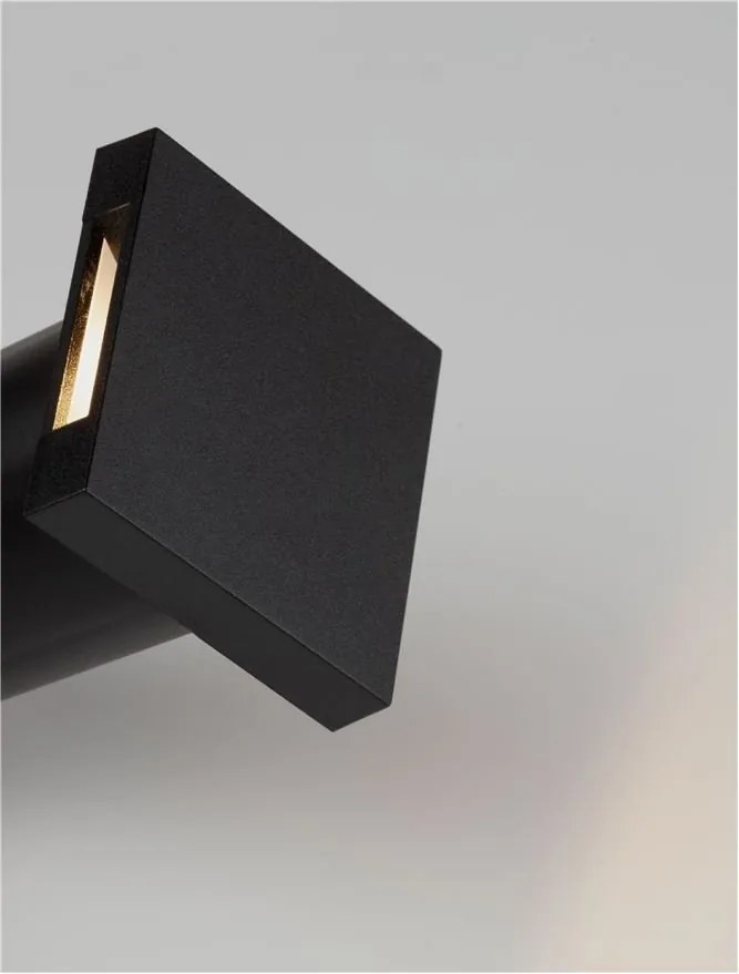 Spot LED incastrat iluminat exterior ambiental IP67 IKO negru