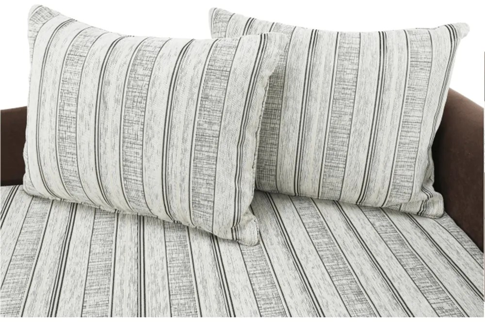 Divan extensibil, maro/bej/auriu/model, dreapta, AGA D