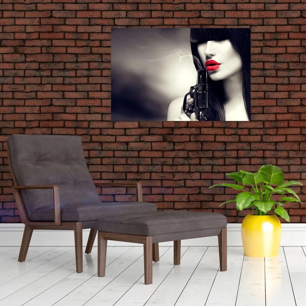 Tablou - Femeia misterioasă (90x60 cm)