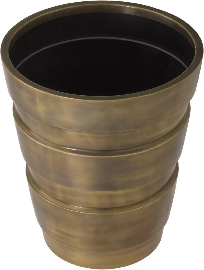 Ghiveci, Vas decorativ din otel inoxidabil Apex alama vintage