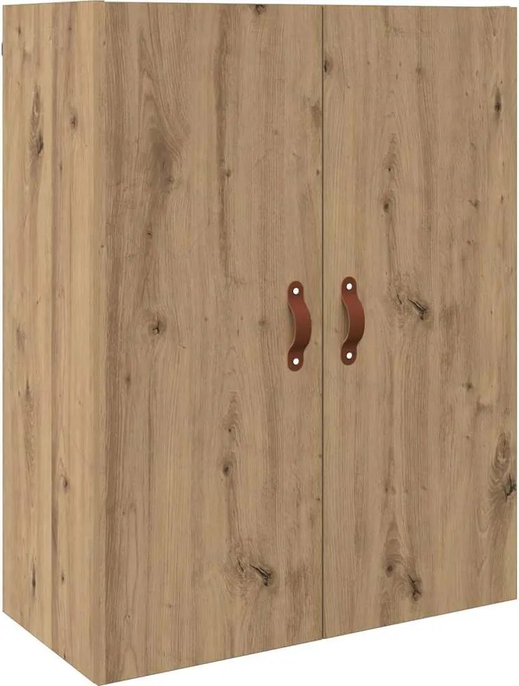 vidaXL Dulap de perete Pe perete Stejar Artizanal 69,5 x 34 x 90 cm