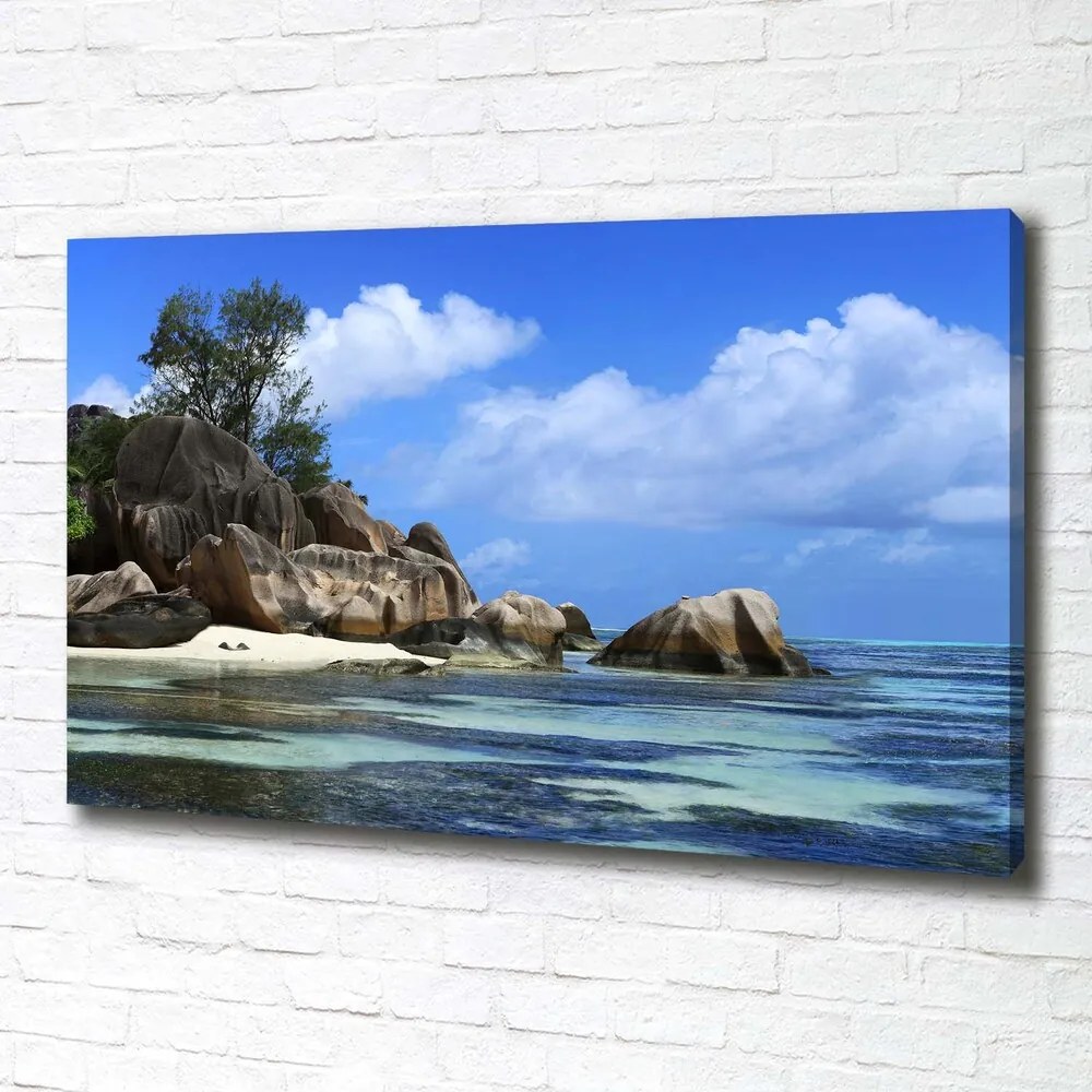 Tablou pe pânză canvas Seychelles panorama