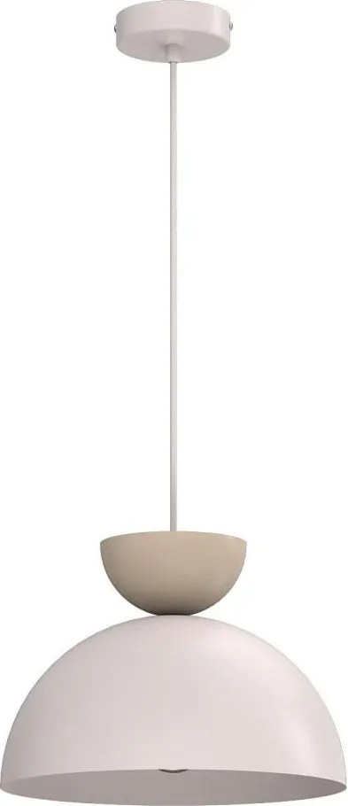 Pendul pe cablu NEVIS 1xE27/15W/230V, diam. 29 cm, crem