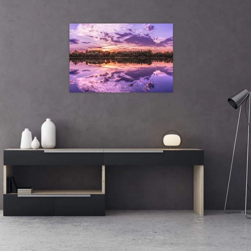 Tablou cu cerul violet (90x60 cm)
