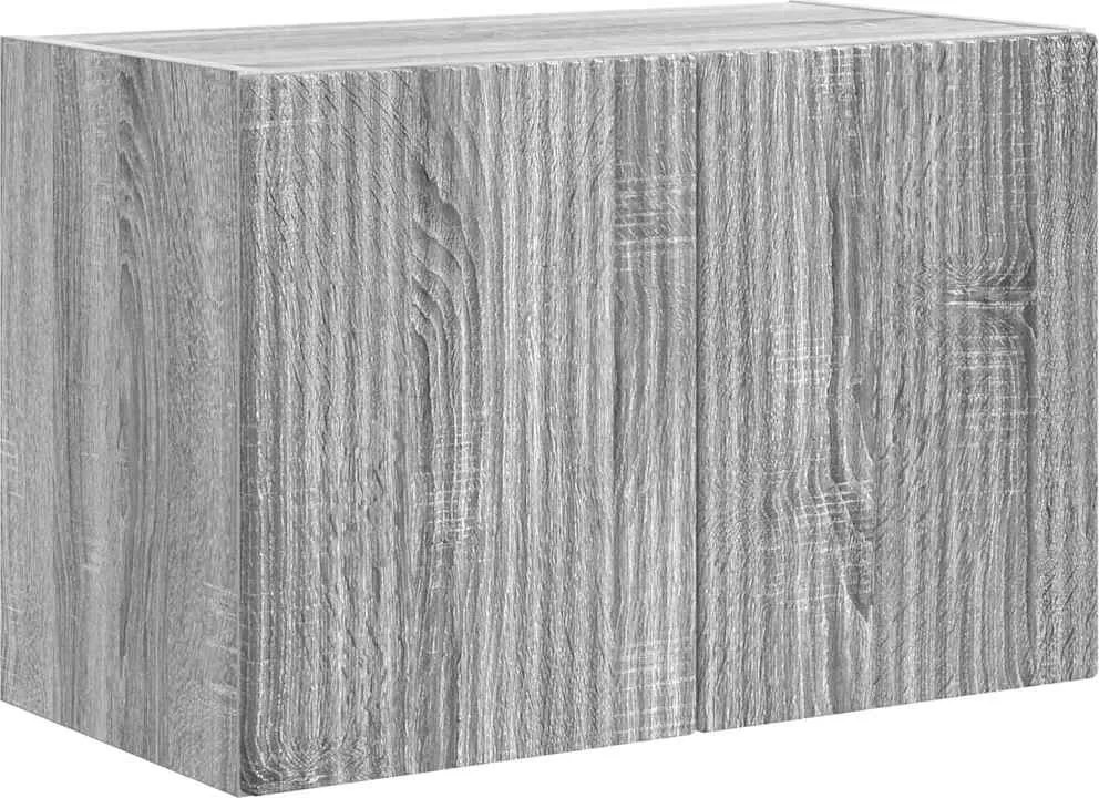 vidaXL Dulap TV de perete Gri Sonoma 59,5 x 31 x 40 cm Lemn compozit