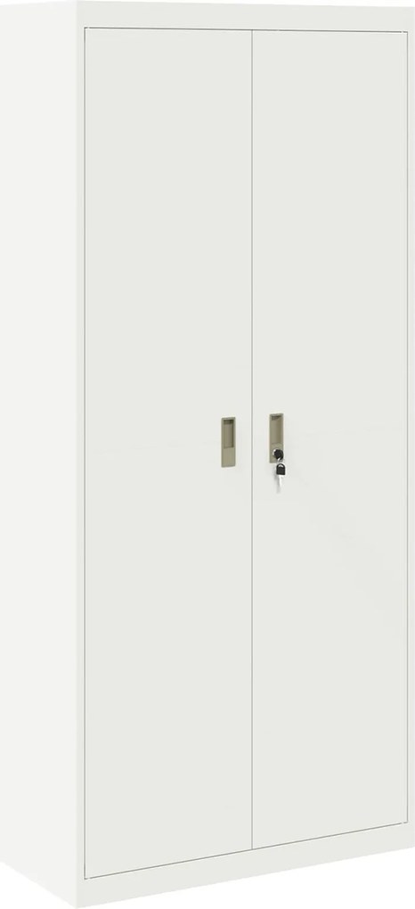 vidaXL Dulap de depozitare Alb 90 x 40 x 200 cm Oțel