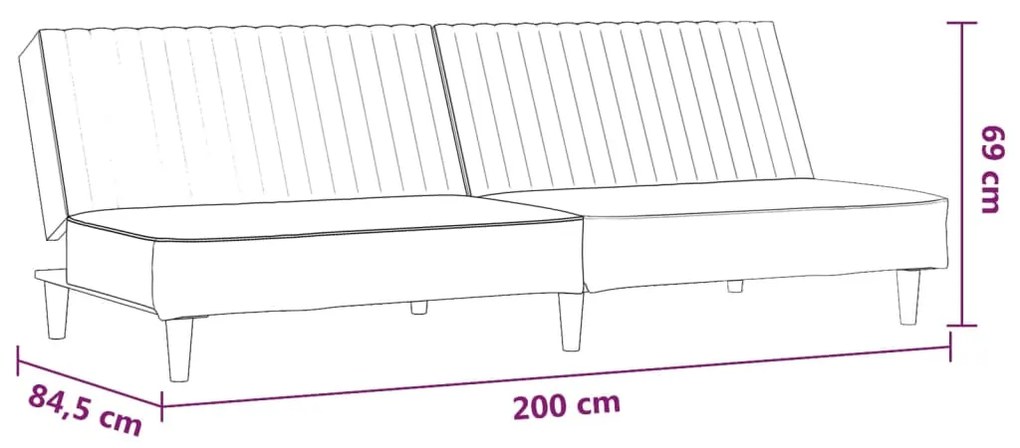 Canapea extensibila cu 2 locuri, rosu vin, piele ecologica Bordo, Fara scaunel pentru picioare Fara scaunel pentru picioare