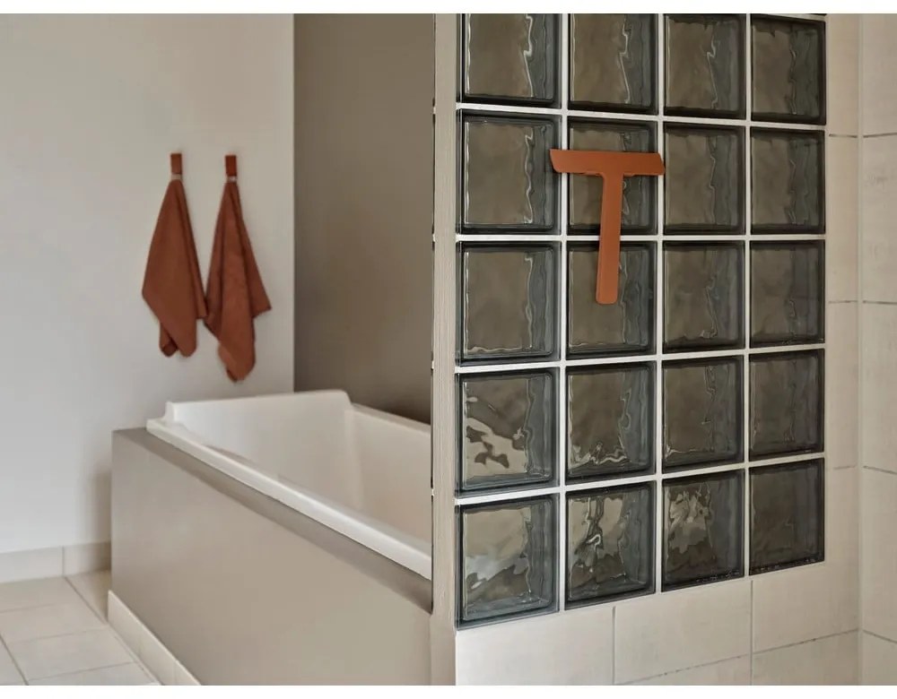 Prosop portocaliu/maro din bumbac 50x100 cm Terracotta – Zone