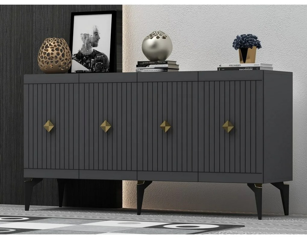 Dulap Midas Anthracite and Gold