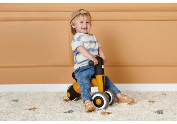 Bicicletă fără pedale KINDERKRAFT MINIBI Premium portocaliu/gri