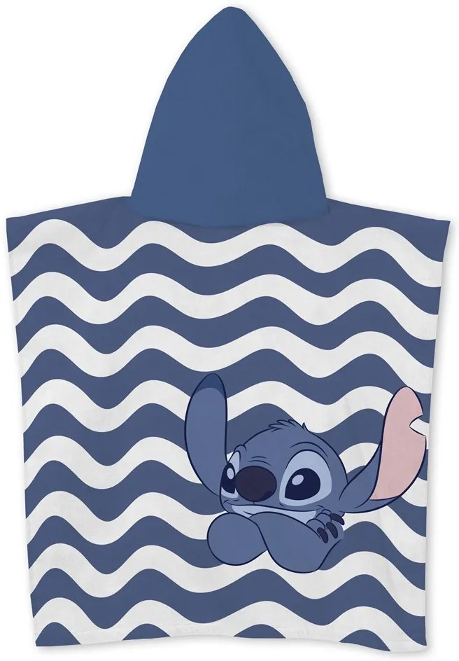 Disney Lilo și Stitch Relax poncho prosop de plajă 55x110 cm (Uscare Rapidă)