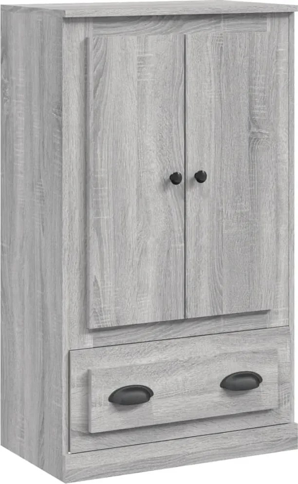 vidaXL Dulap înalt, sonoma gri, 60x35,5x103,5 cm, lemn prelucrat