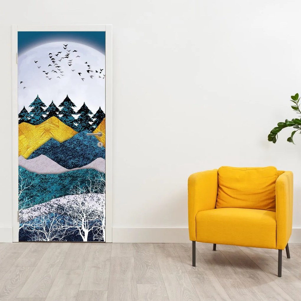 Fototapet pentru ușă - Peisaj polar (95x205cm)