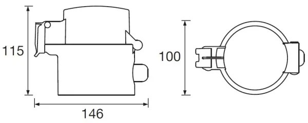 Priză inteligentă de exterior Ledvance SMART+ 3680W/230V/tip F/16A IP44