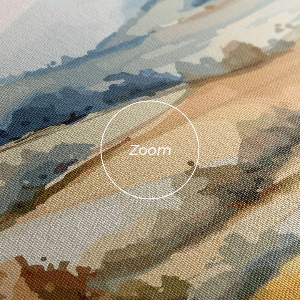 Tablou Canvas, 40x80cm, Dormitor si Living, Peisaje, Toamna, Blue Orange Autumn