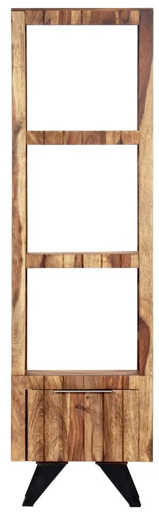 247979 vidaXL Comodă înaltă, 45 x 28 x 180 cm, lemn masiv de sheesham