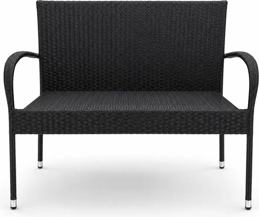 Set mobilier de grădină 4 piese Avenberg PARIS Negru
