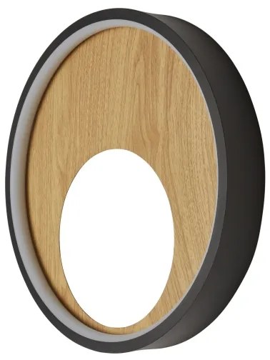 Aplică LED Searchlight 36303-1BK CURIO LED/11W/230V maro