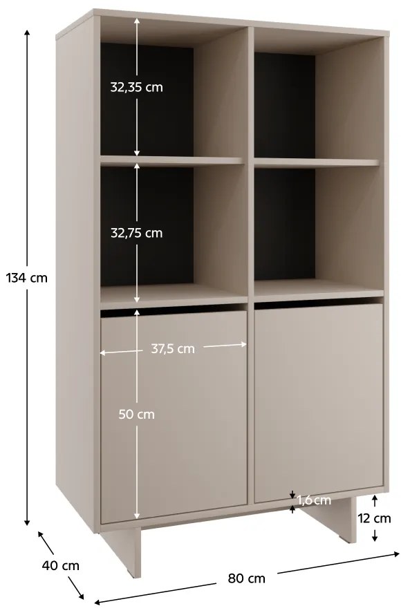 Dulăp STANDO STD03, crem