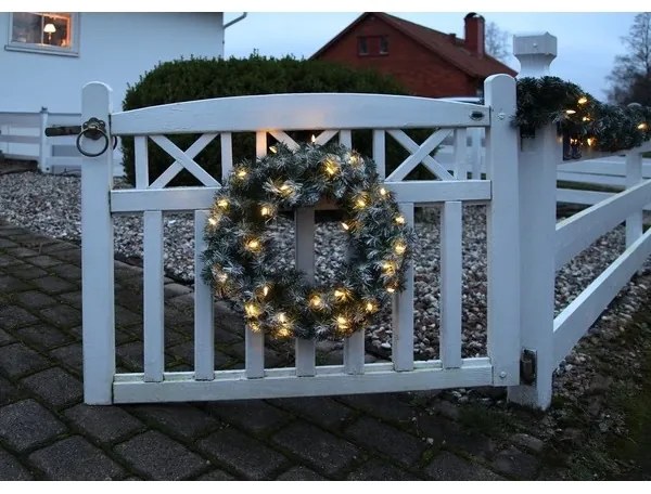 Coroniță LED de Crăciun de exterior EDMONTON 30xLED/0,064W/3/230V IP44 Eglo 410932