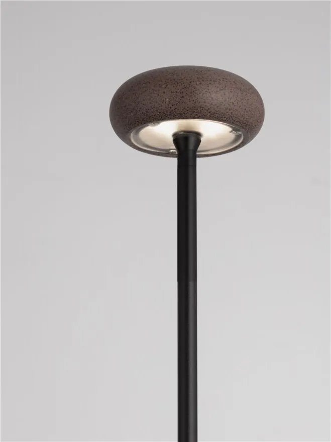 Corp iluminat exterior decorativ cu tarus CAMI H-80cm, ciment rosu
