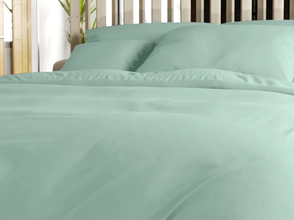 Lenjerie de pat din bumbac LUX mentol hoteliera cu buzunar Dimensiune lenjerie de pat: 70 x 90 cm | 140 x 200 cm