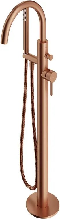 Baterie cada-dus freestanding Omnires Y monocomanda finisaj cupru lucios