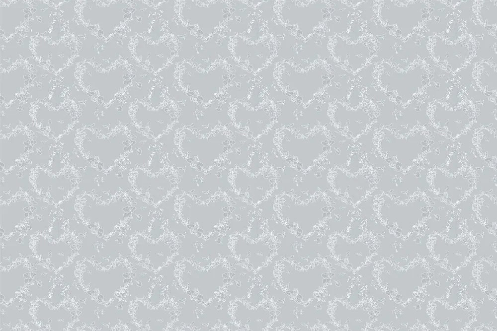 Tapet inimă populară în design gri