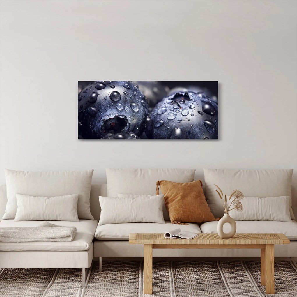 Tablou cu fructe cu picături de apă (120x50 cm)