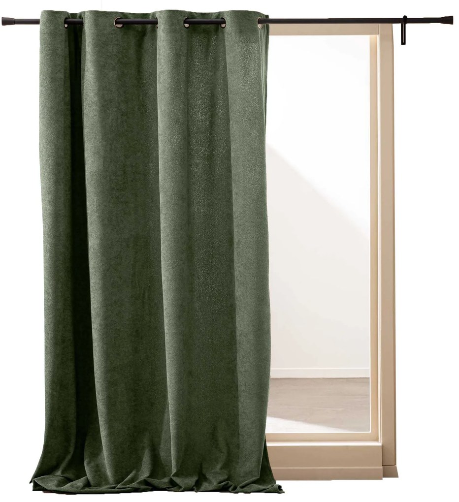 Cortină cu inele 140 x 260 cm WINONA, verde