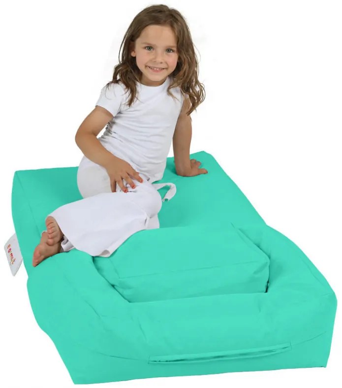 Fotoliu Puf Bean Bag Kids Single Seat, Turquoise