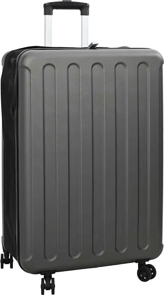 vidaXL Valiză cu blocare Gri închis 50 x 30 x 76 cm Plastic ABS