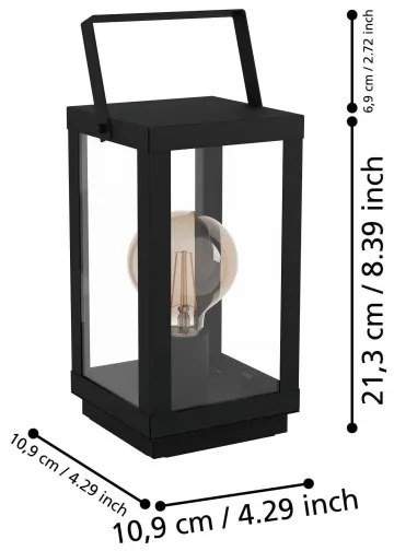 Lampă de masă BRADFORD 1xE27/60W/230V Eglo 43623
