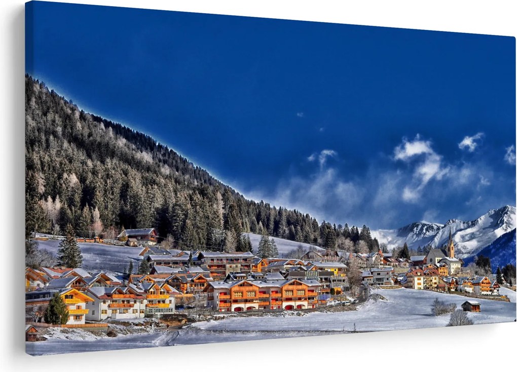 Tablou - Orășel de munte (90x60 cm)