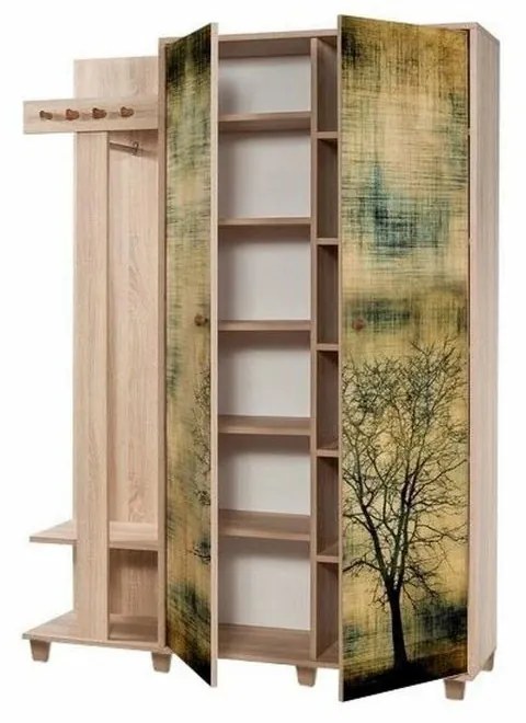 Cuier cu dulap Garmanto Tree Sonoma Oak Double