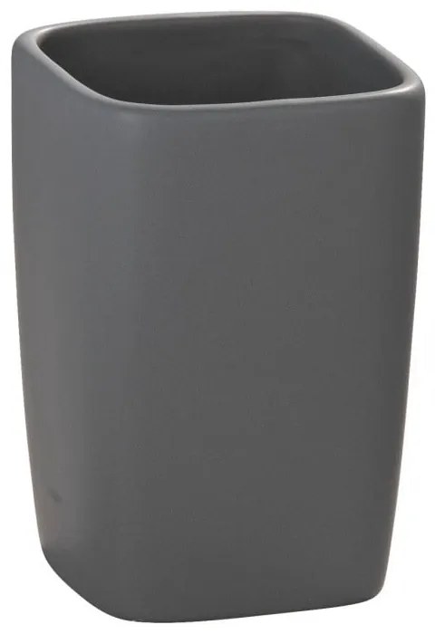 Recipient din ceramică pentru periuțele de dinți Wenko Faro, gri